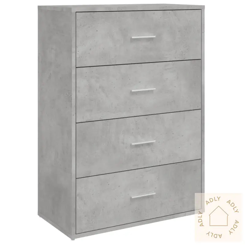 Skjenker 2 Stk Betonggrå 60X31X84 Cm Konstruert Tre