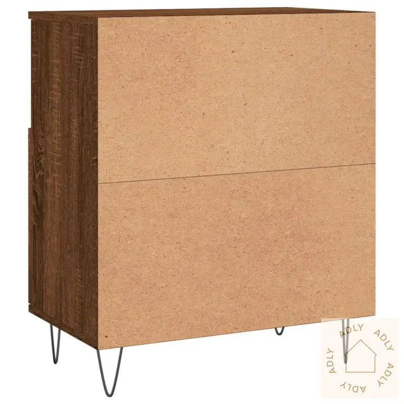 Skjenk Brun Eik 60X35X70 Cm Konstruert Tre