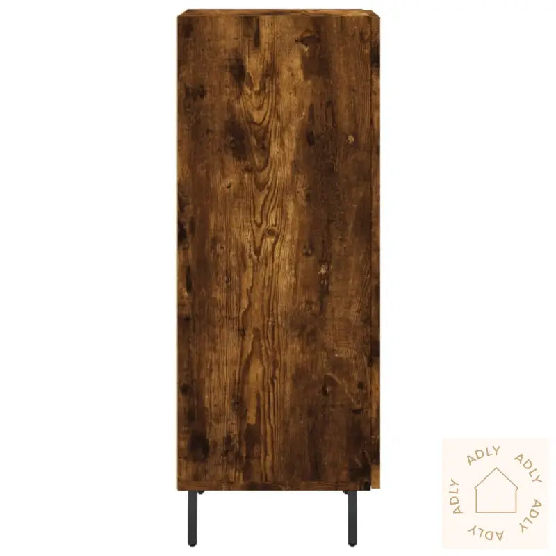 Skjenk Røkt Eik 34,5X34X90 Cm Konstruert Tre