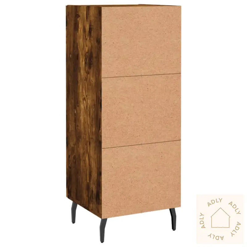 Skjenk Røkt Eik 34,5X34X90 Cm Konstruert Tre