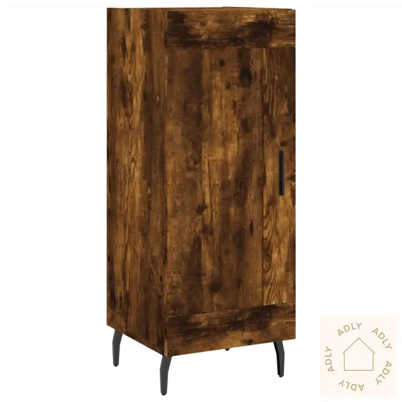 Skjenk Røkt Eik 34,5X34X90 Cm Konstruert Tre