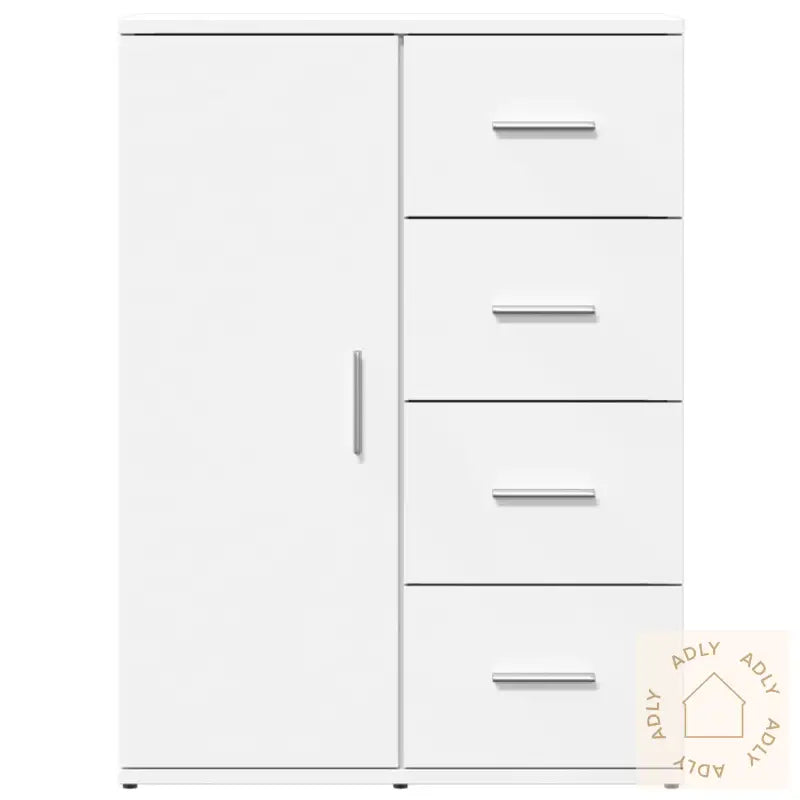 Skjenk Hvit 59X39X80 Cm Konstruert Tre