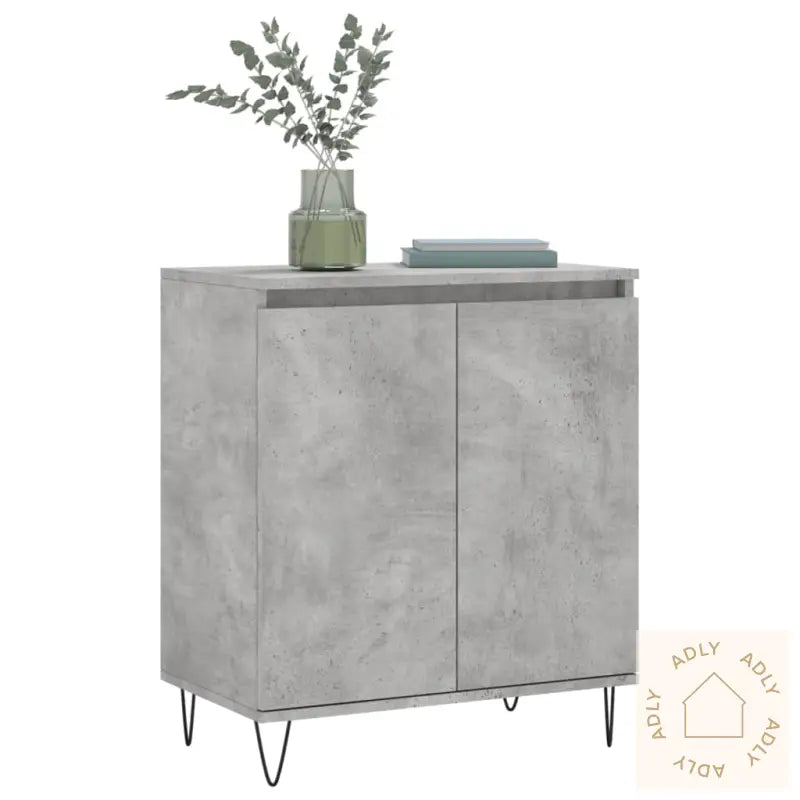 Skjenk Betonggrå 60X35X70 Cm Konstruert Tre