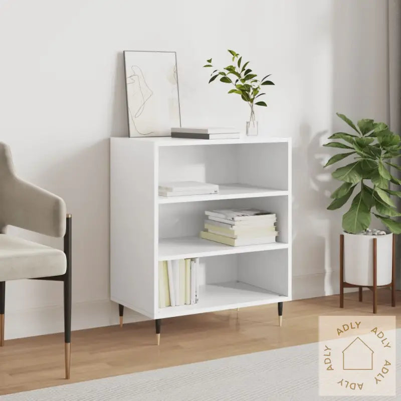 Skjenk Hvit 57X35X70 Cm Konstruert Tre