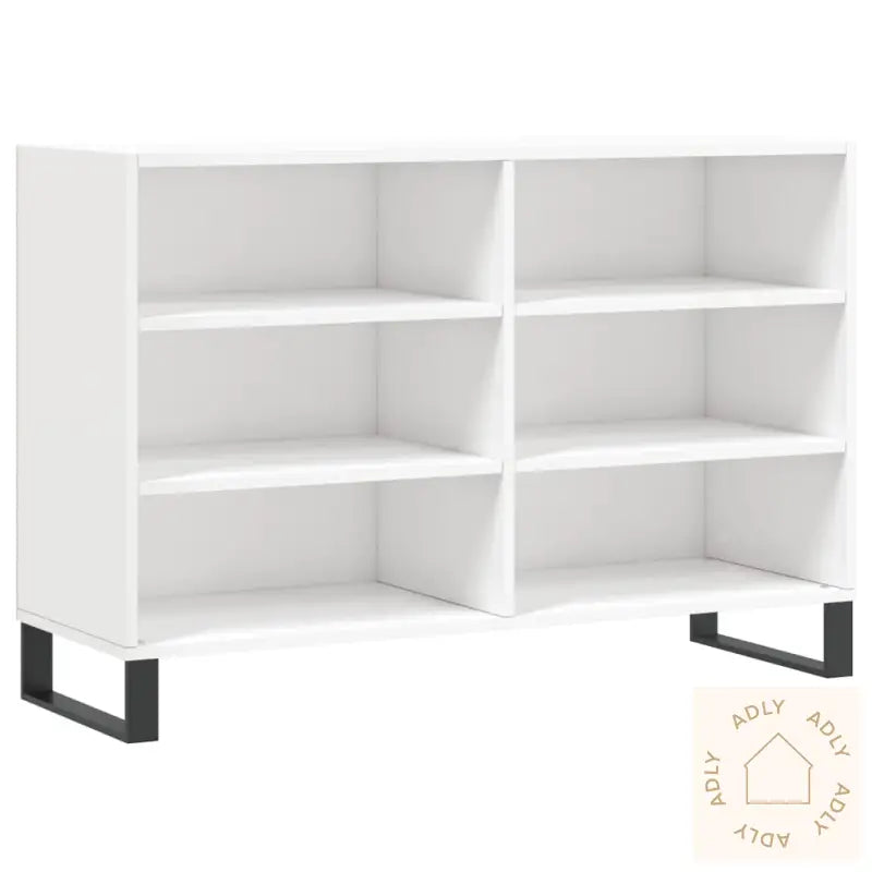 Skjenk Høyglans Hvit 103,5X35X70 Cm Konstruert Tre