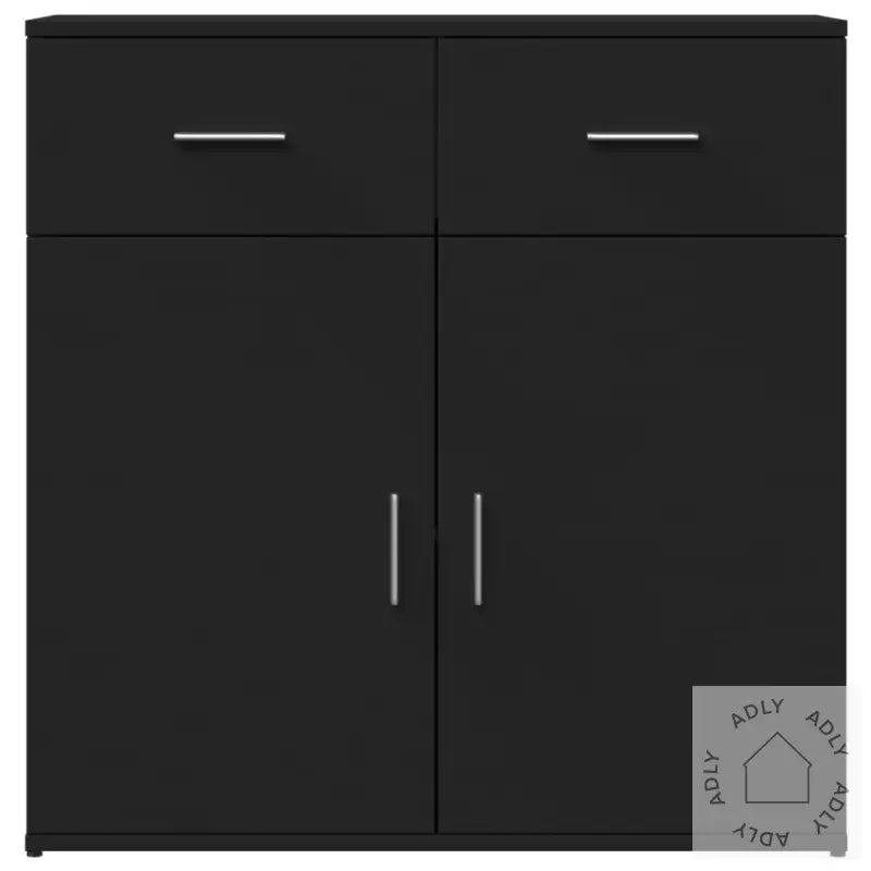 Skjenk Svart 79X38X80 Cm Konstruert Tre