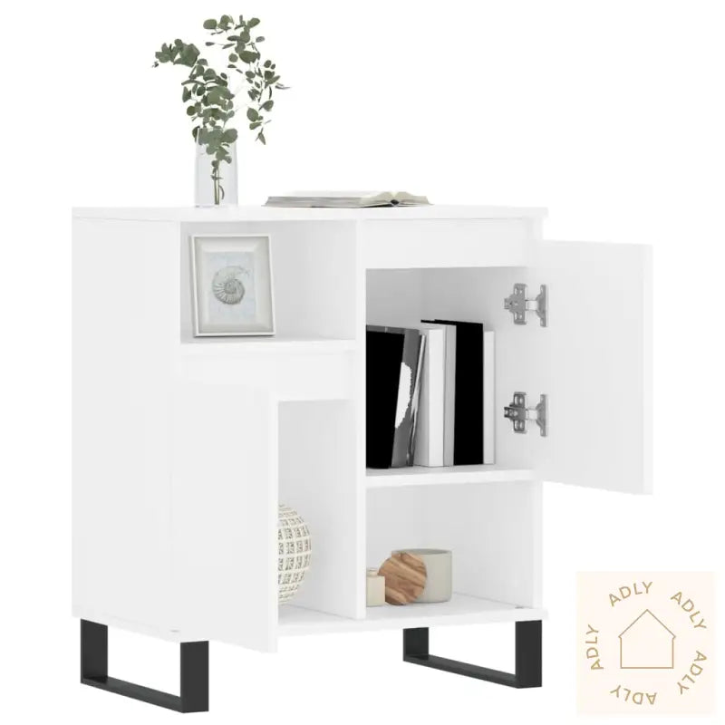 Skjenk Hvit 60X35X70 Cm Konstruert Tre