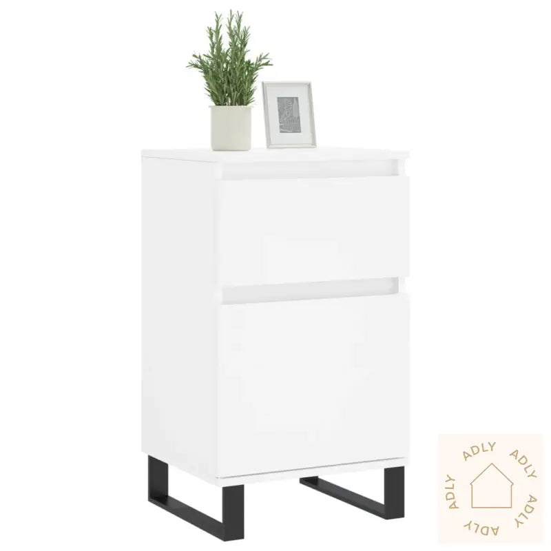 Skjenk Hvit 40X35X70 Cm Konstruert Tre