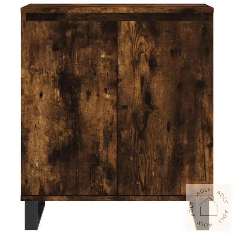 Skjenk Røkt Eik 60X35X70 Cm Konstruert Tre