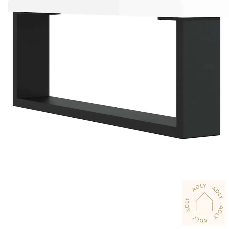 Skjenk Høyglans Hvit 60X35X70 Cm Konstruert Tre