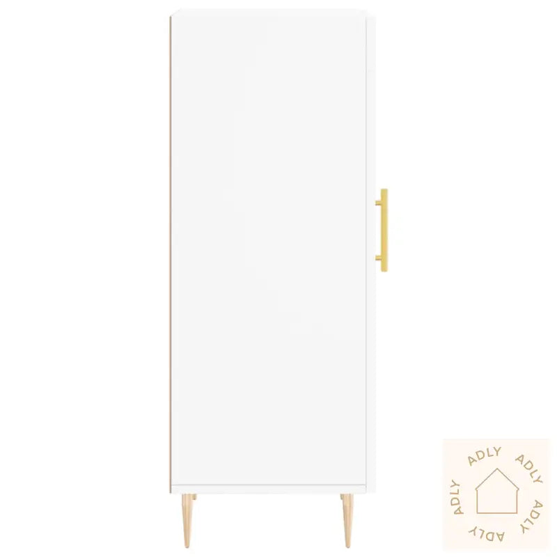 Skjenk Hvit 34,5X34X90 Cm Konstruert Tre