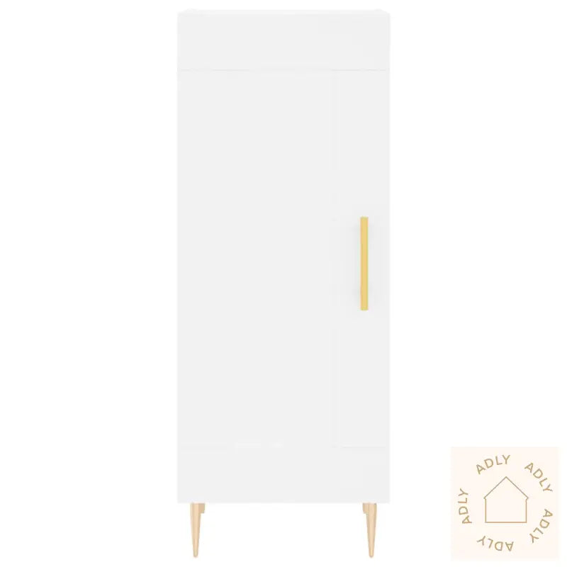 Skjenk Hvit 34,5X34X90 Cm Konstruert Tre