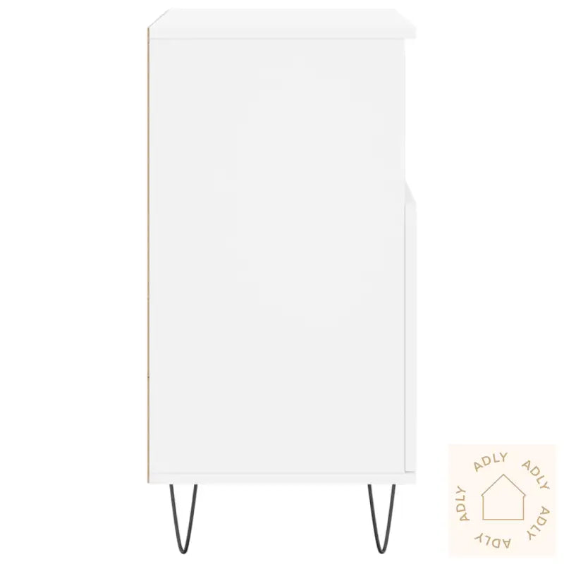 Skjenk Hvit 60X35X70 Cm Konstruert Tre