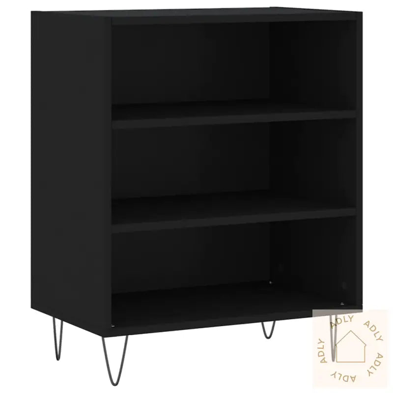 Skjenk Svart 57X35X70 Cm Konstruert Tre
