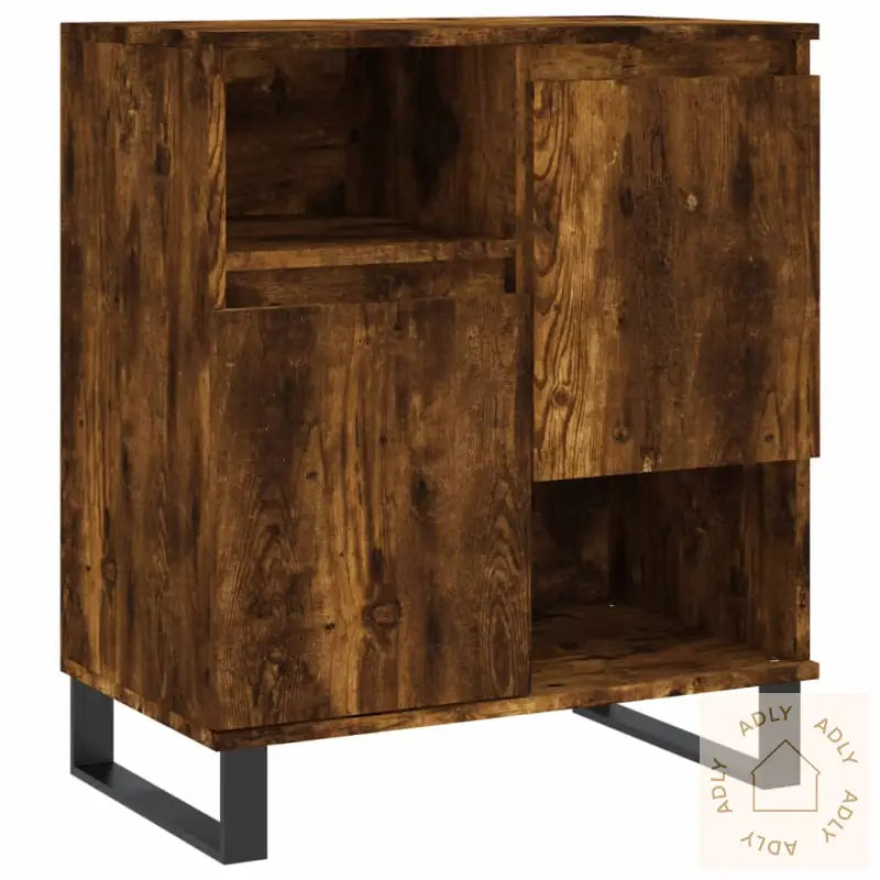 Skjenk Røkt Eik 60X35X70 Cm Konstruert Tre