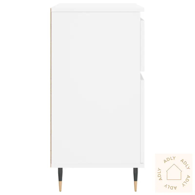 Skjenk Hvit 60X35X70 Cm Konstruert Tre