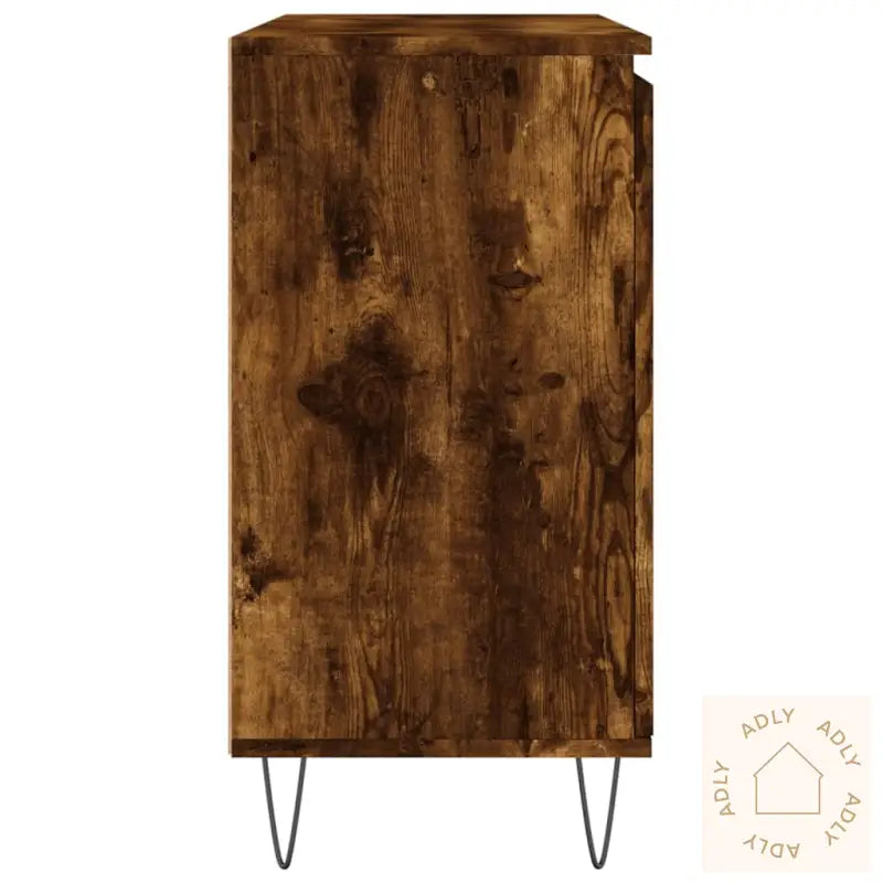 Skjenk Røkt Eik 104X35X70 Cm Konstruert Tre