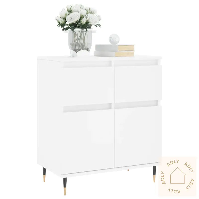 Skjenk Hvit 60X35X70 Cm Konstruert Tre