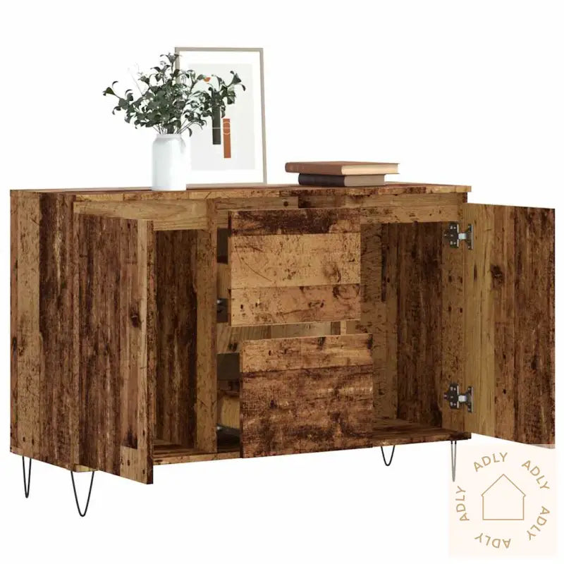 Skjenk Gammelt Tre 104X35X70 Cm Konstruert Tre