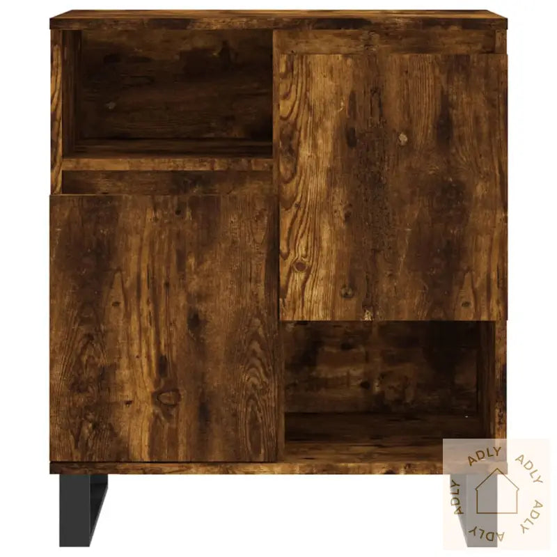 Skjenk Røkt Eik 60X35X70 Cm Konstruert Tre