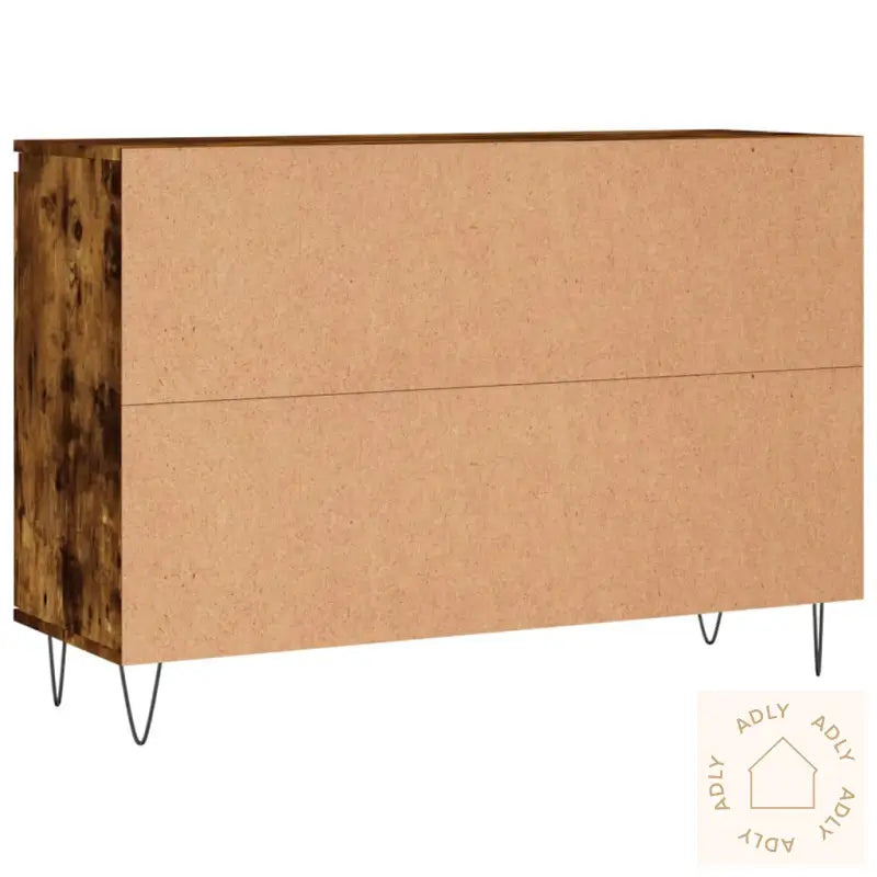 Skjenk Røkt Eik 104X35X70 Cm Konstruert Tre