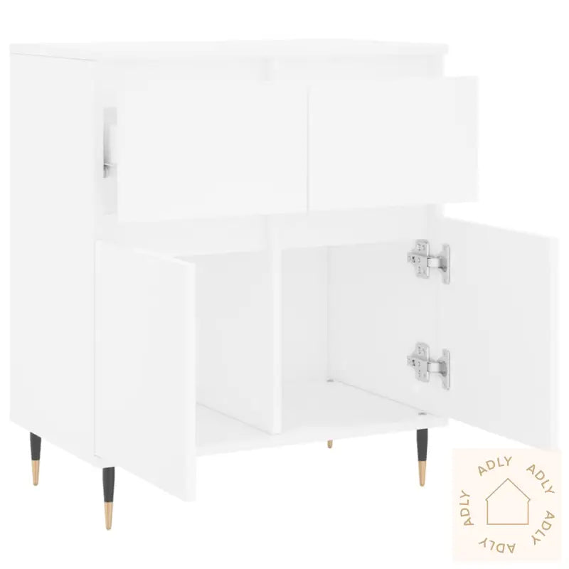 Skjenk Hvit 60X35X70 Cm Konstruert Tre