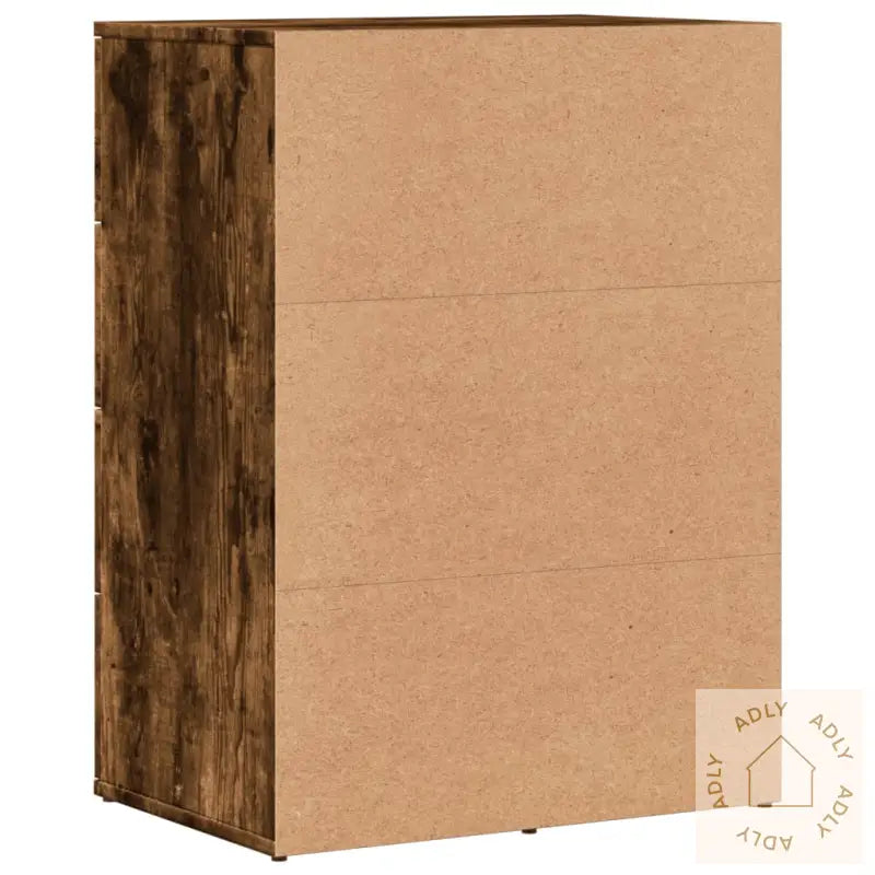 Skjenk Røkt Eik 59X39X80 Cm Konstruert Tre