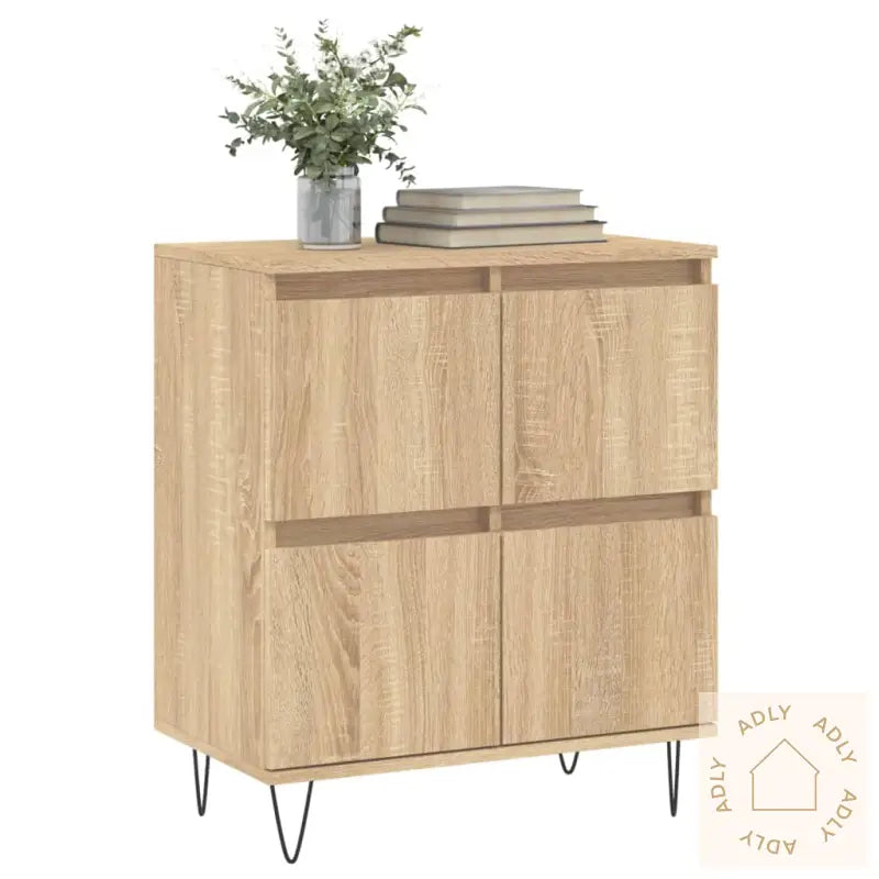 Skjenk Sonoma Eik 60X35X70 Cm Konstruert Tre