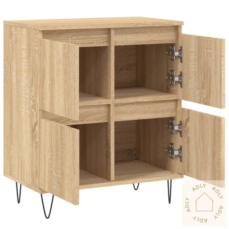Skjenk Sonoma Eik 60X35X70 Cm Konstruert Tre
