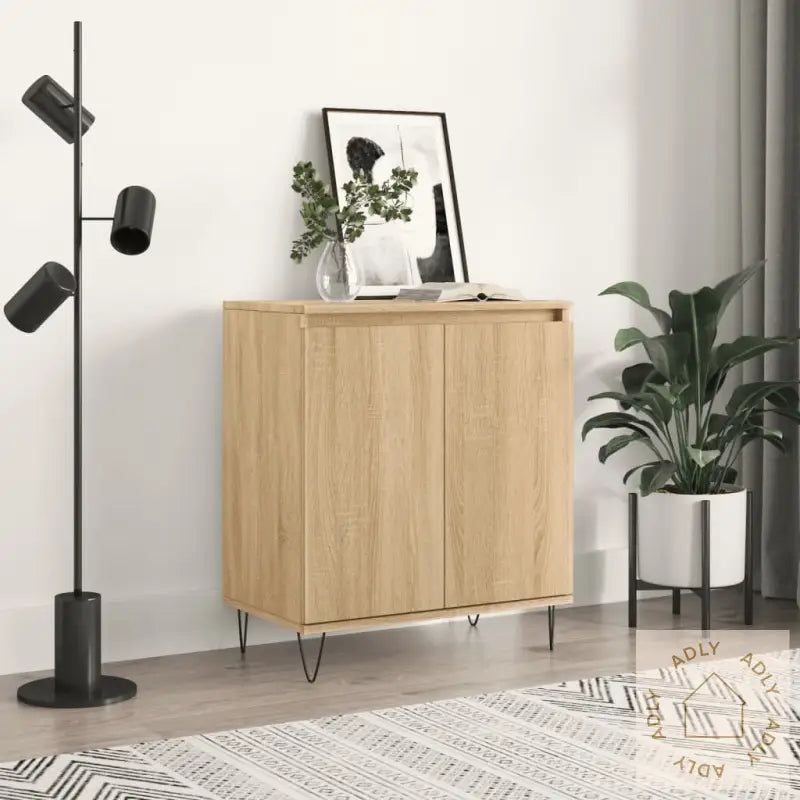 Skjenk Sonoma Eik 60X35X70 Cm Konstruert Tre