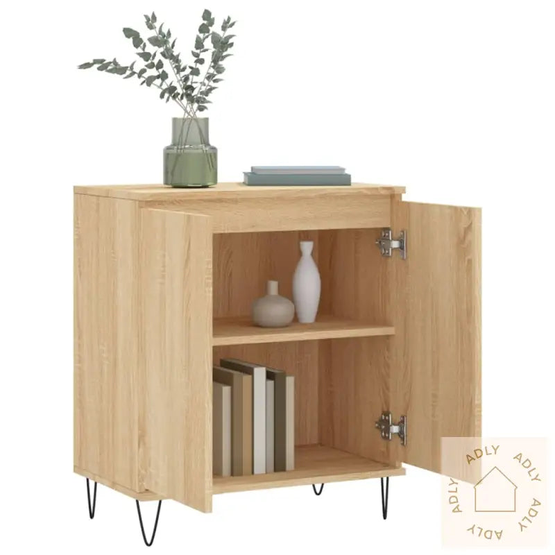 Skjenk Sonoma Eik 60X35X70 Cm Konstruert Tre