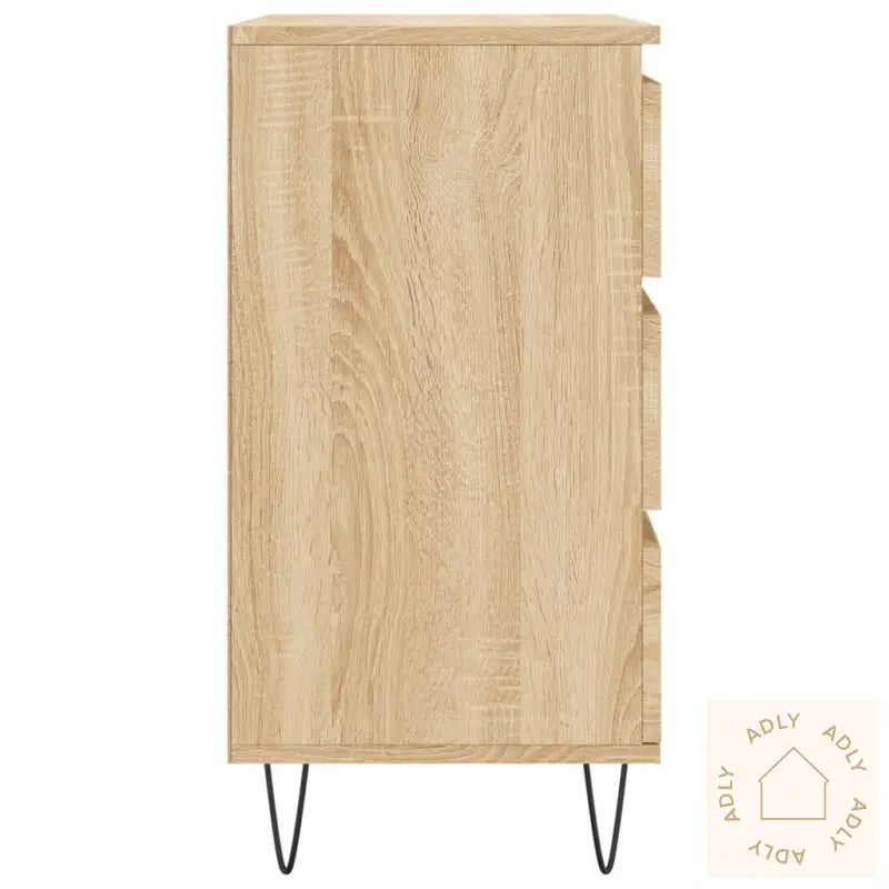 Skjenk Sonoma Eik 60X35X70 Cm Konstruert Tre