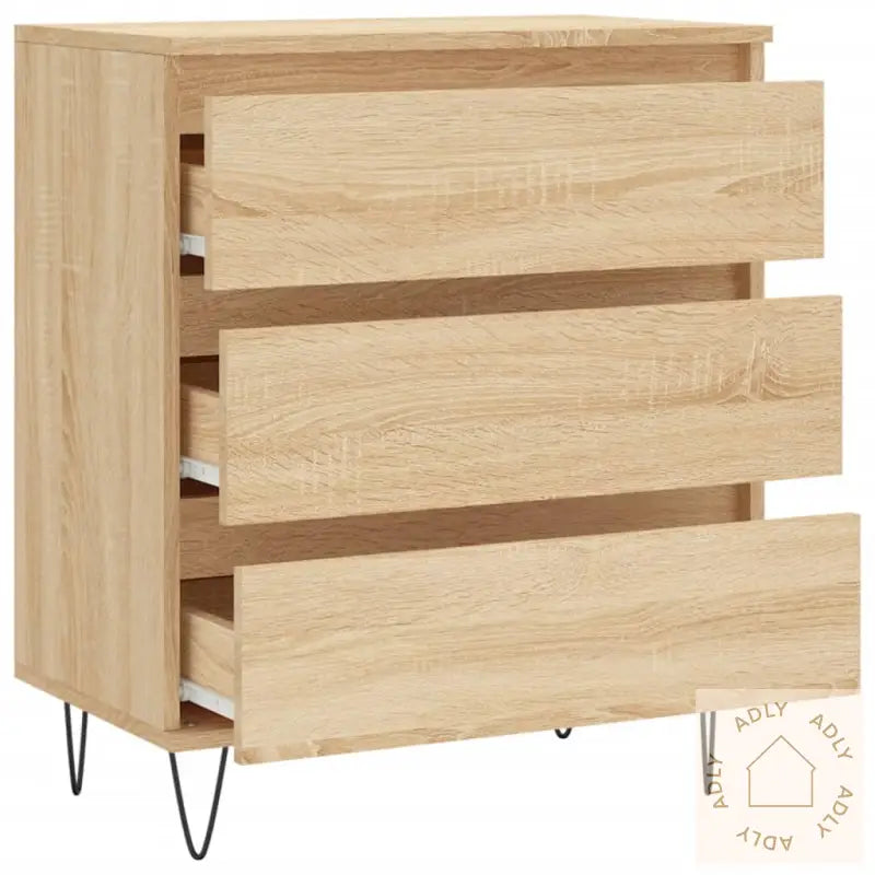 Skjenk Sonoma Eik 60X35X70 Cm Konstruert Tre