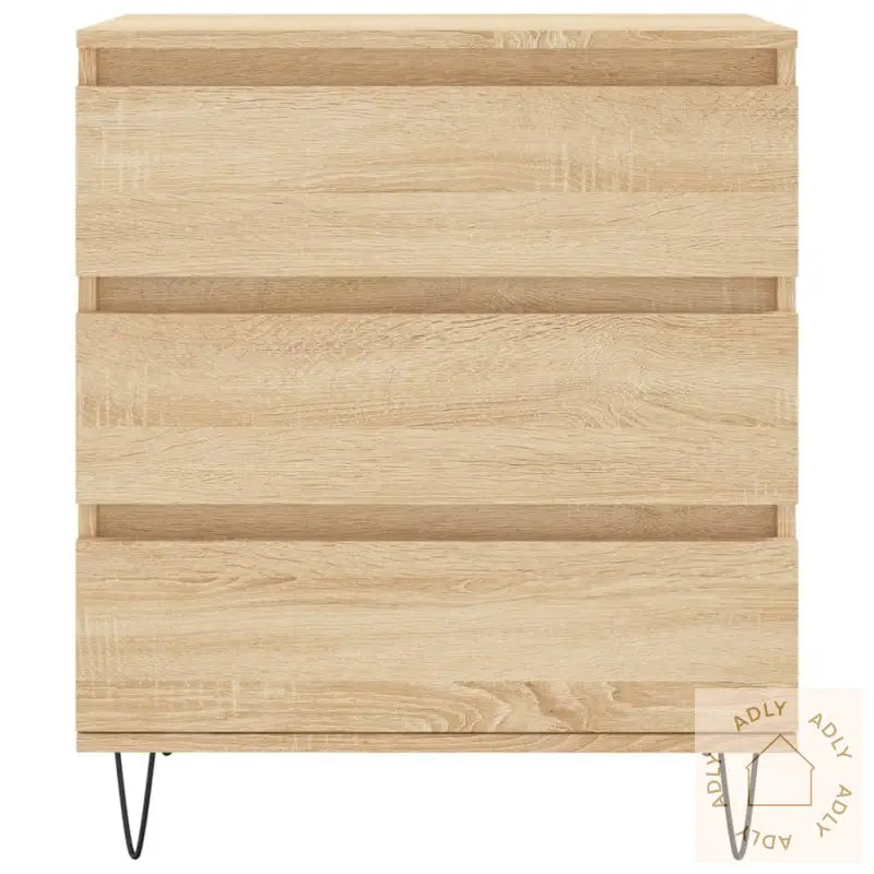 Skjenk Sonoma Eik 60X35X70 Cm Konstruert Tre