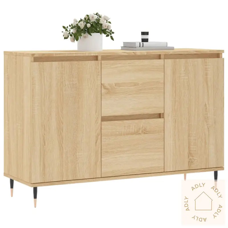Skjenk Sonoma Eik 104X35X70 Cm Konstruert Tre