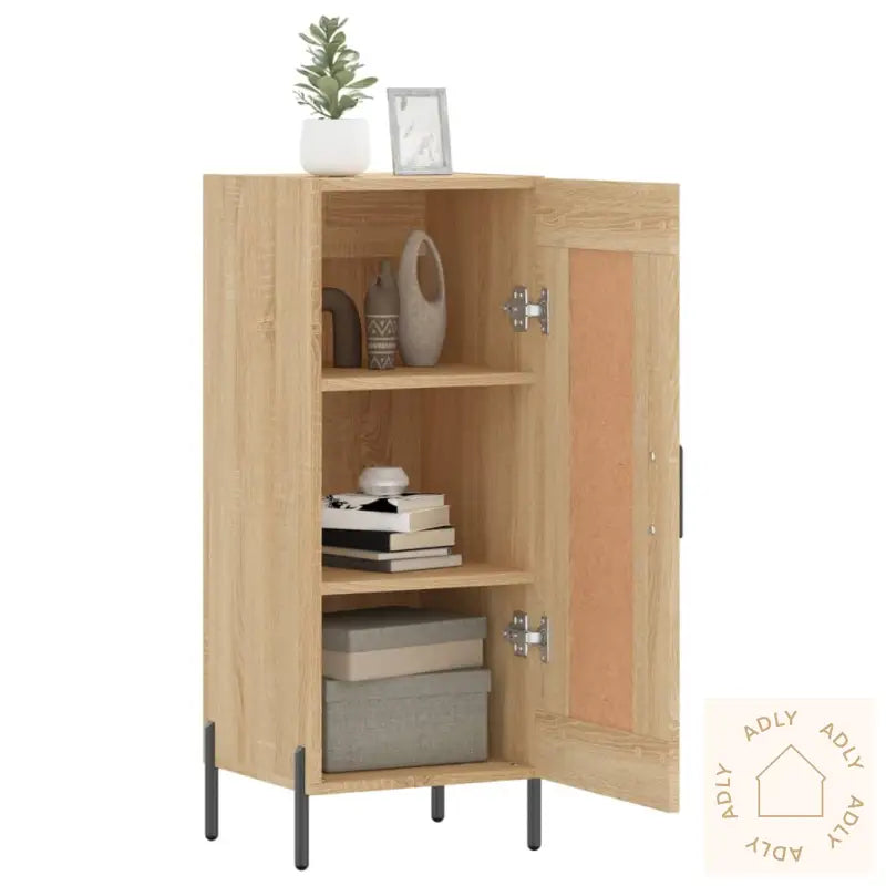 Skjenk Sonoma Eik 34,5X34X90 Cm Konstruert Tre