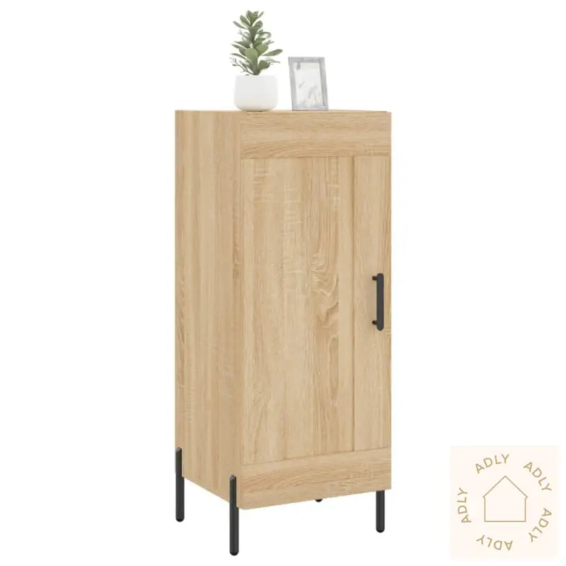 Skjenk Sonoma Eik 34,5X34X90 Cm Konstruert Tre