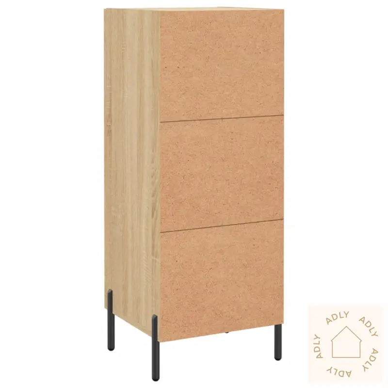 Skjenk Sonoma Eik 34,5X34X90 Cm Konstruert Tre