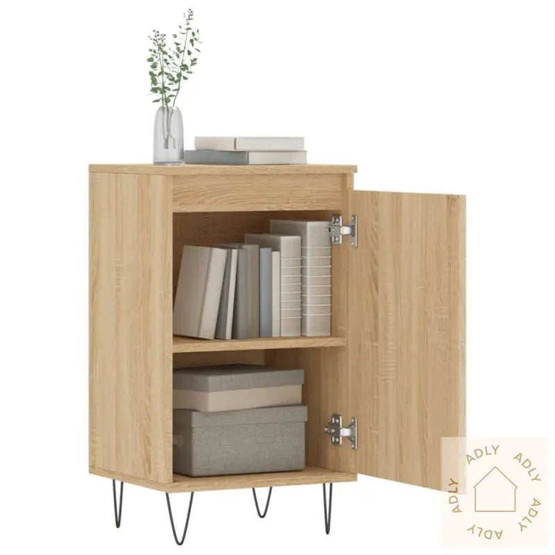 Skjenker 2 Stk Sonoma Eik 40X35X70 Cm Konstruert Tre