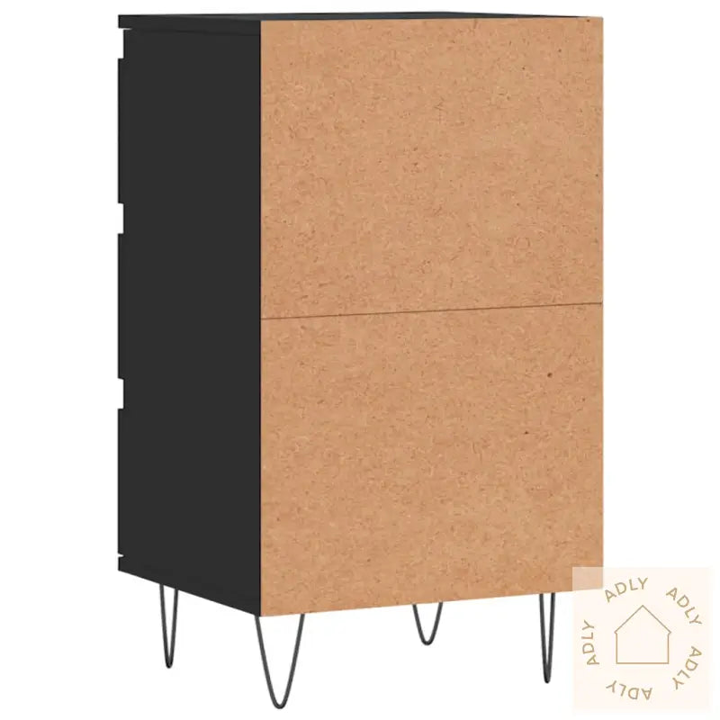 Skjenk Svart 40X35X70 Cm Konstruert Tre