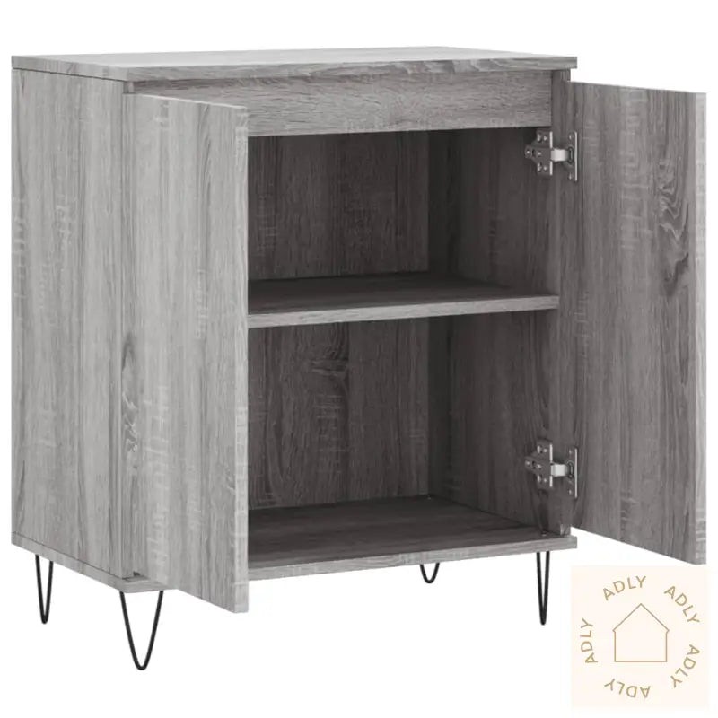 Skjenk Grå Sonoma 60X35X70 Cm Konstruert Tre