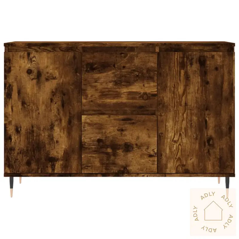 Skjenk Røkt Eik 104X35X70 Cm Konstruert Tre