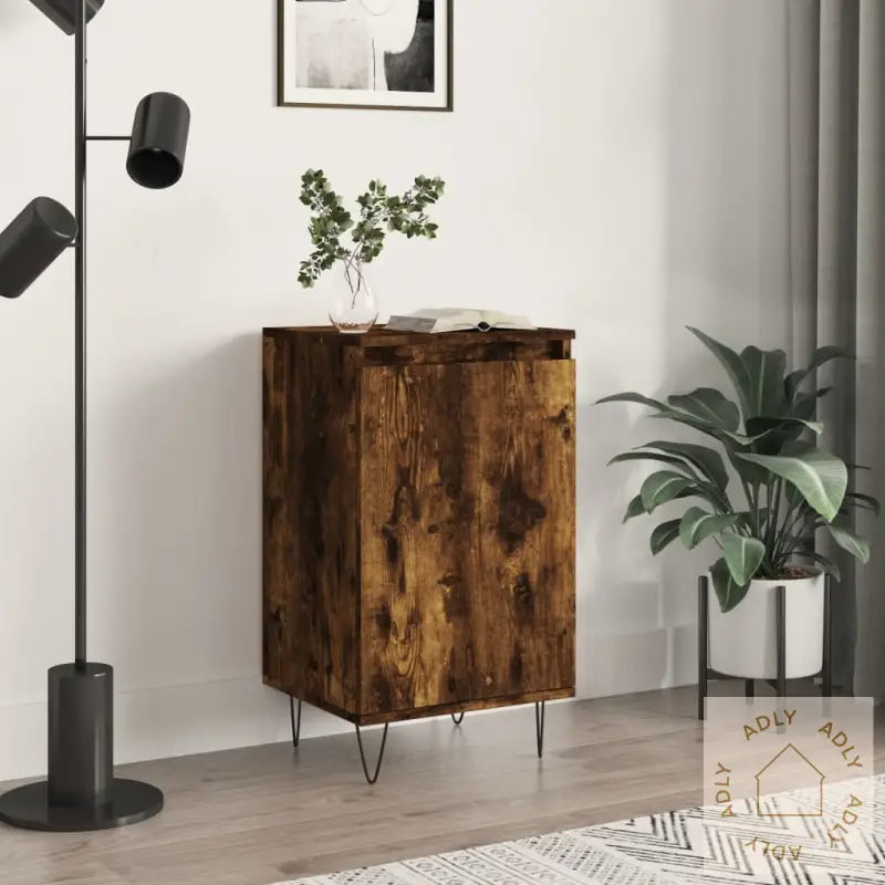 Skjenk Røkt Eik 40X35X70 Cm Konstruert Tre