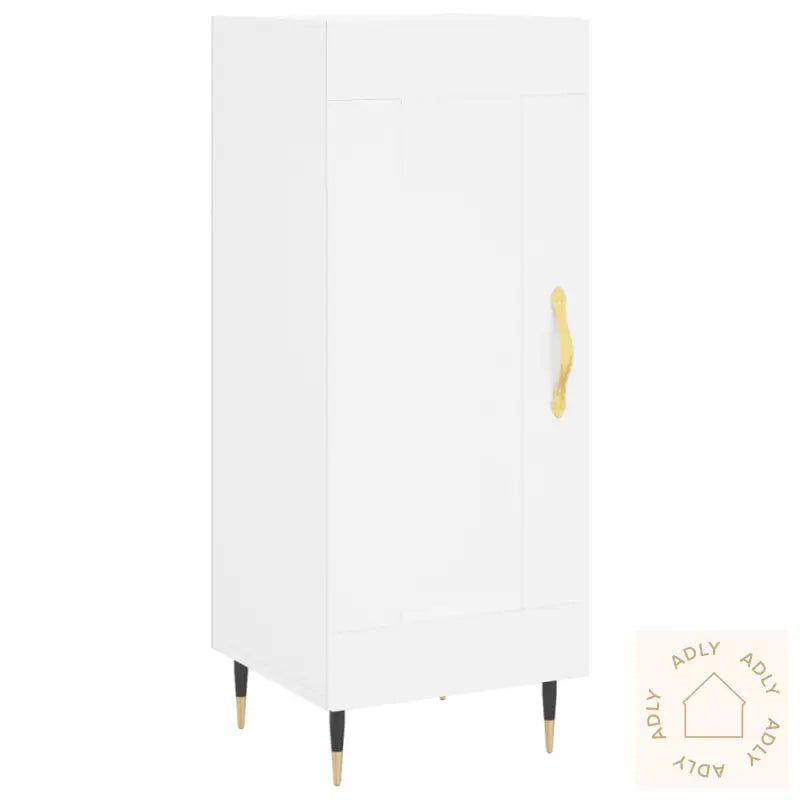 Skjenk Hvit 34,5X34X90 Cm Konstruert Tre