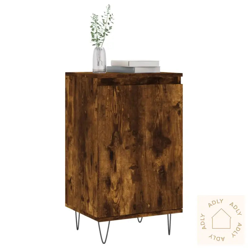 Skjenk Røkt Eik 40X35X70 Cm Konstruert Tre