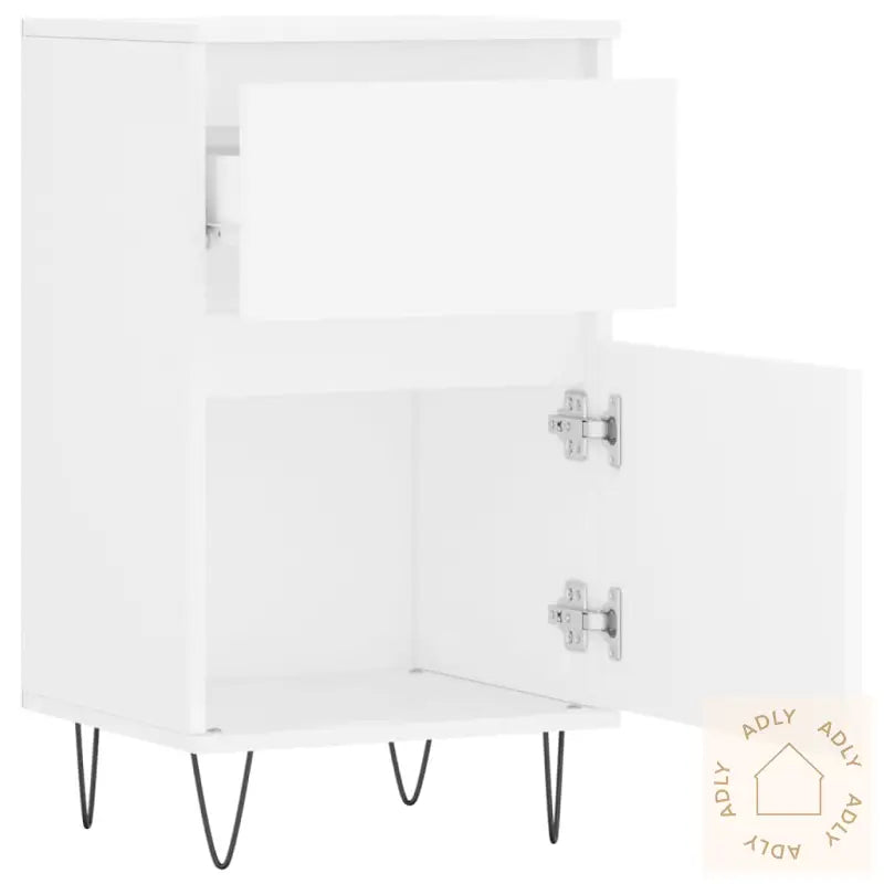 Skjenk Hvit 40X35X70 Cm Konstruert Tre