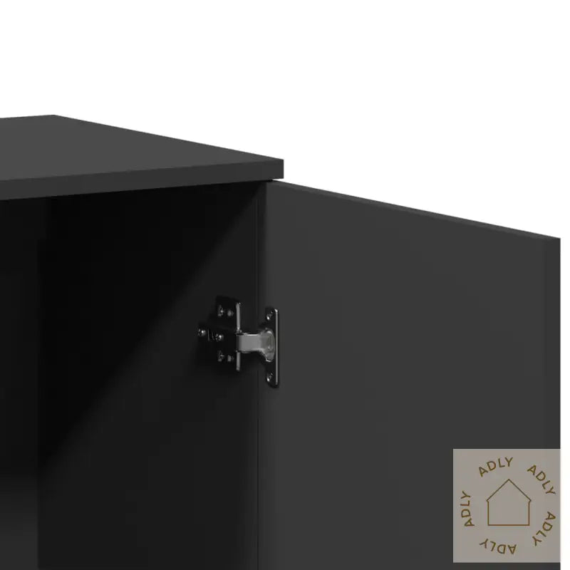 Skjenk Svart 79X38X80 Cm Konstruert Tre