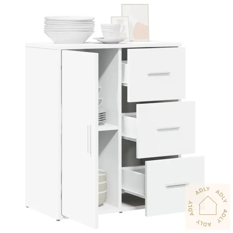 Skjenk Hvit 60X31X70 Cm Konstruert Tre