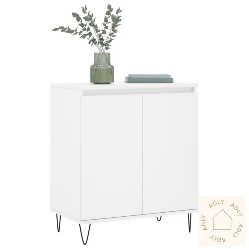 Skjenk Hvit 60X35X70 Cm Konstruert Tre