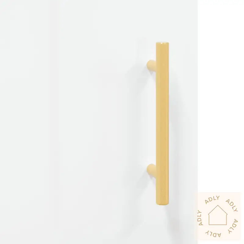 Skjenk Høyglans Hvit 34,5X34X90 Cm Konstruert Tre